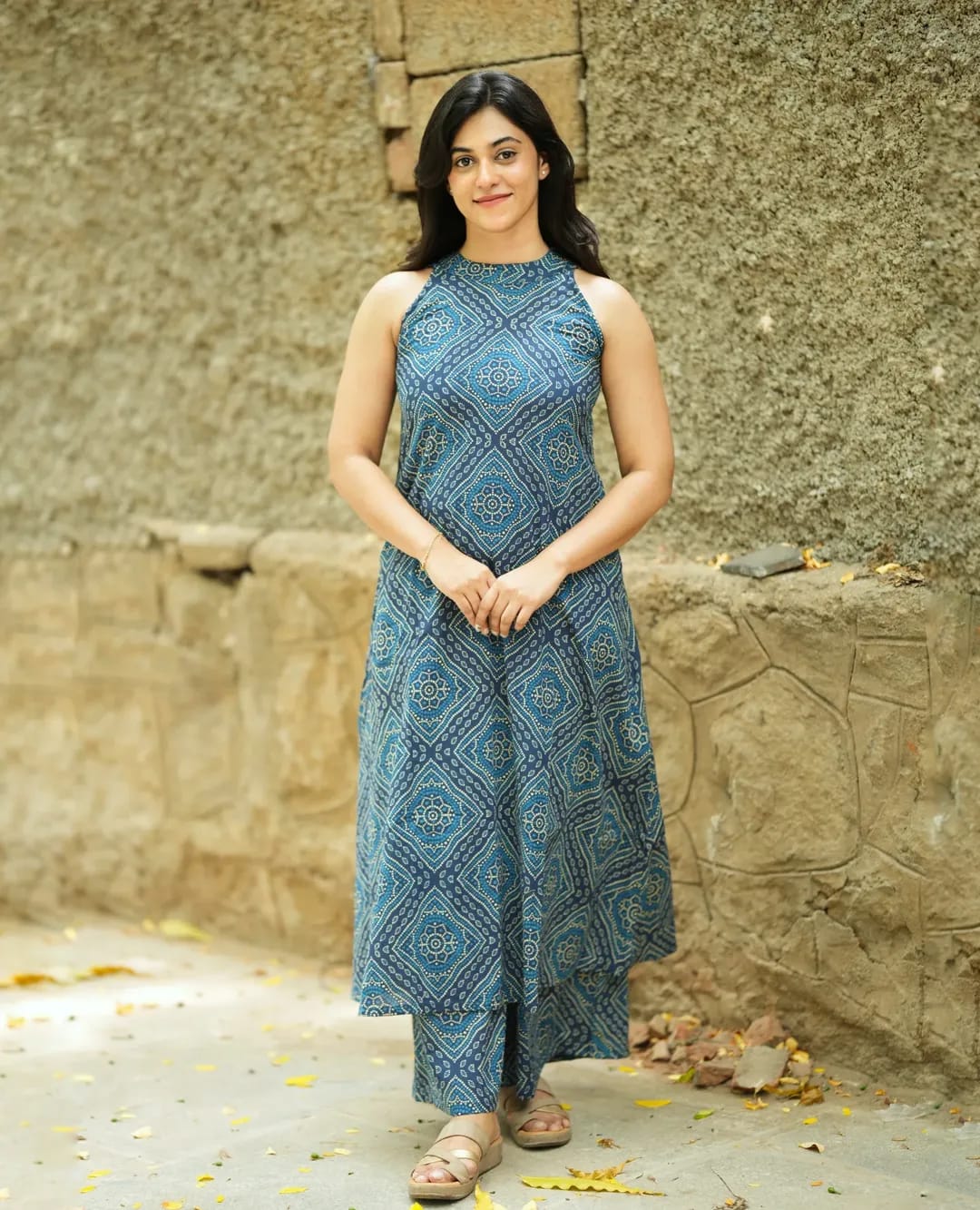 Indigo Handblock Print Cotton Co-Ord Set