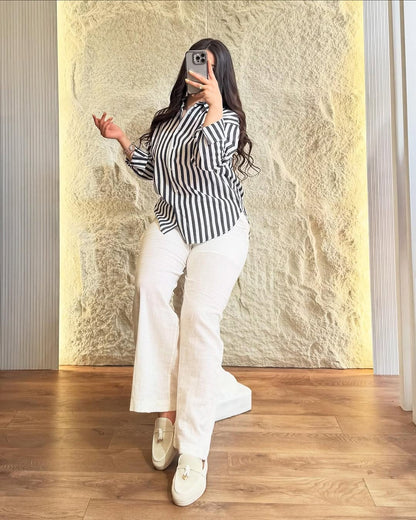 Premium Cotton 60/60 Printed Shirt & Cotton Slub Pant Co-ord Set