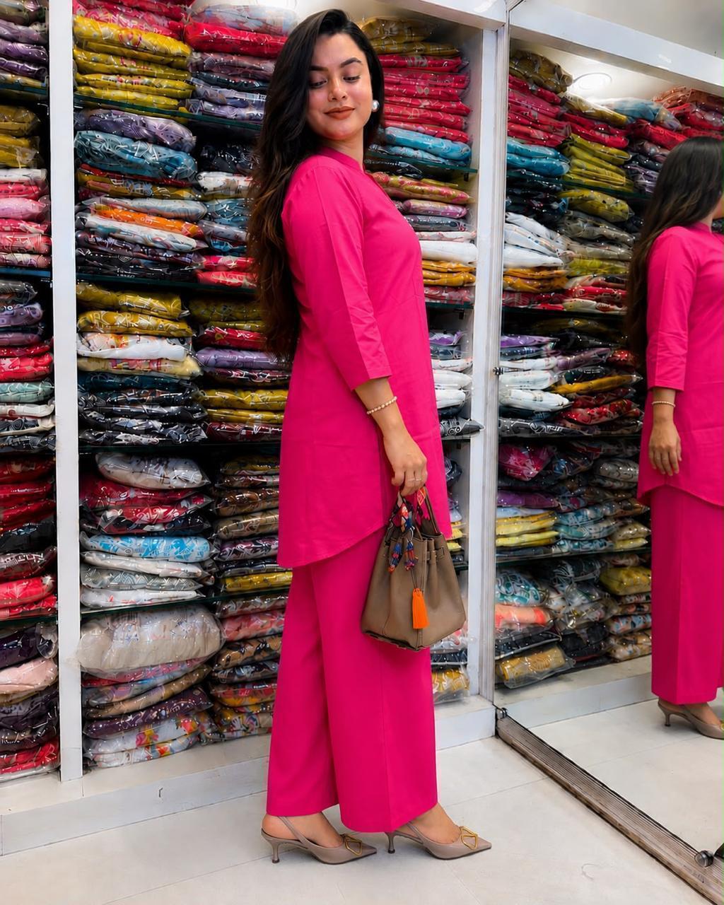 Festival Special Premium Cotton Kurta Pant Co-ord Set – Stylish Front Button Design
